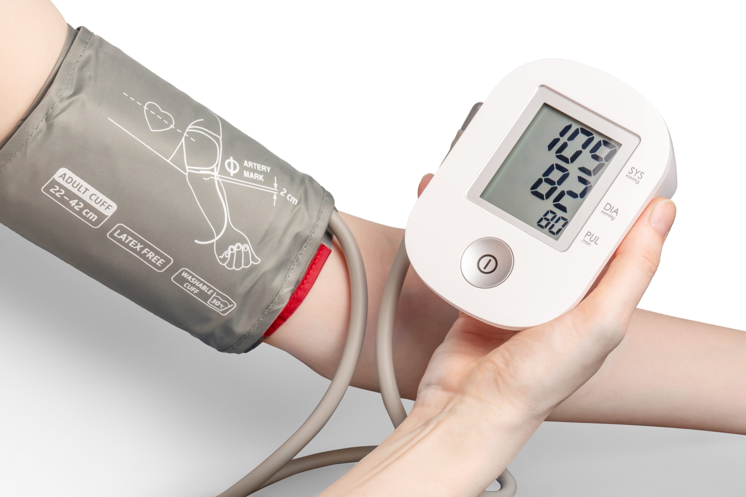 Blutdruckmessgerät Beispiel für Bluthochdruck